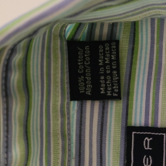 Roper Green & Blue Stripes Button Down Shirt - Picture 7 of 9